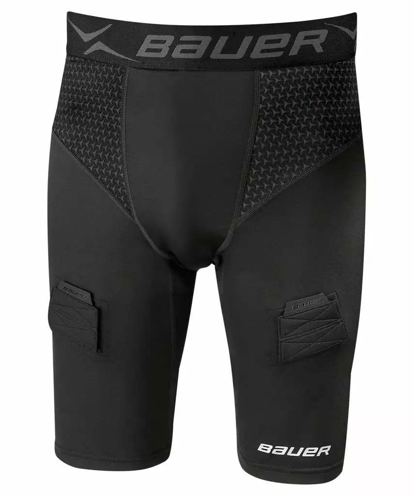 Bauer Men's Compression Premium Jock Shorts Compression Shorts 3 Bauer Men's Compression Premium Jock Shorts Compression Shorts