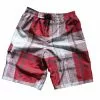 Burnside Junior Plaid Board Shorts (Red)