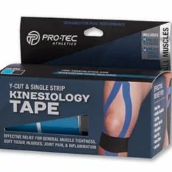 Pro-Tec Kinesiology Tape Y-Cut And Single Strip
