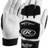 Rawlings Youth Full Grain Leather Batting Gloves 2 Rawlings Youth Full Grain Leather Batting Gloves