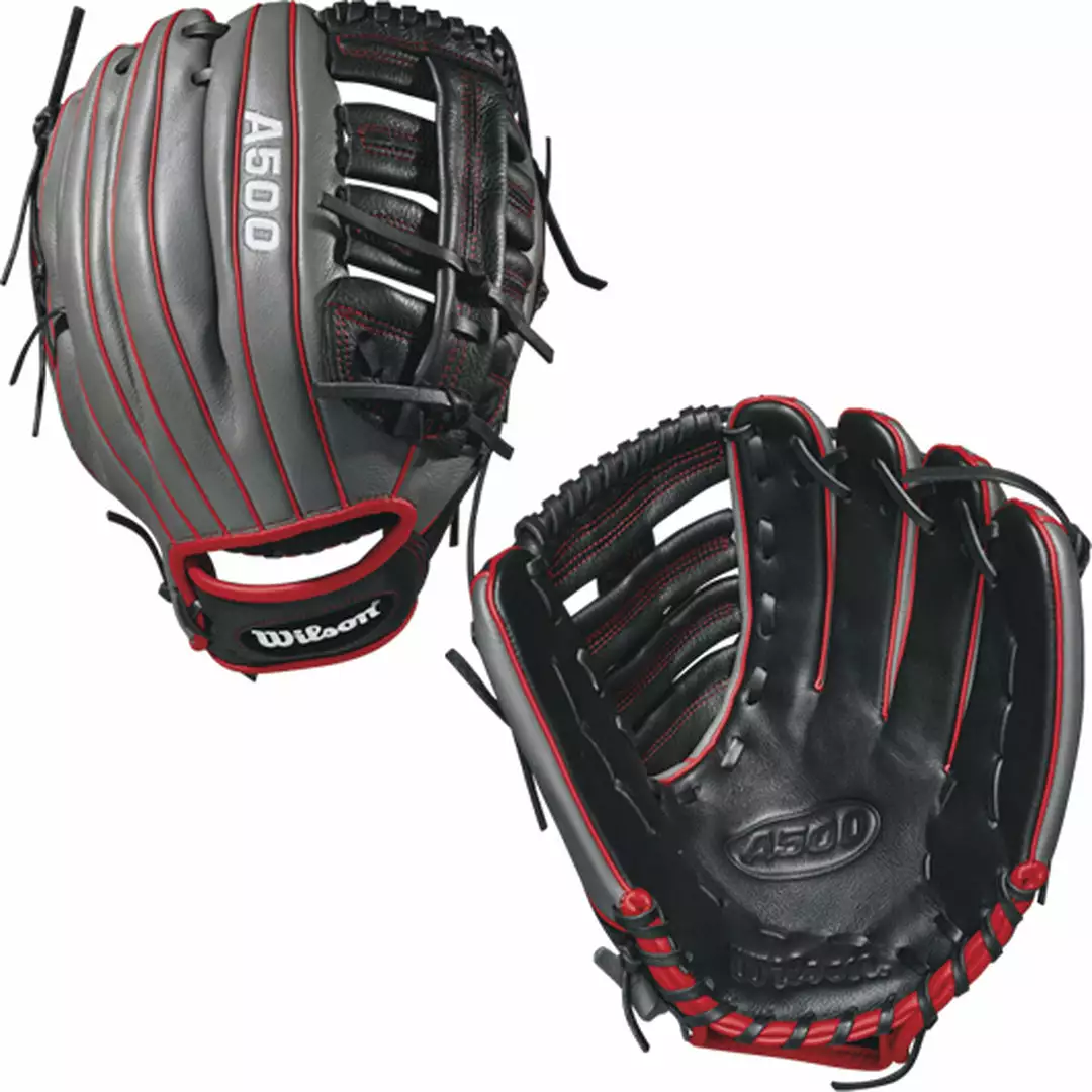 Wilson A500 12.5" Ball Glove Full Right Baseball 3 Wilson A500 12.5" Ball Glove Full Right Baseball