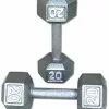 York 20 Lb Hex Dumbells