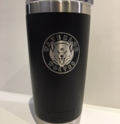 Yeti 20 Oz. Rambler Tumbler With Engraved Logo