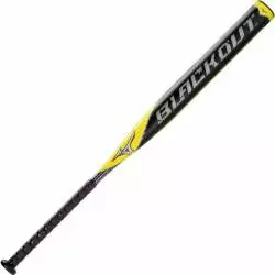 Mizuno Blackout Endloaded Slo-pitch Bat 3 Mizuno Blackout Endloaded Slo-pitch Bat