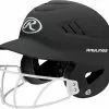 Rawlings Coolflo RCFHLFG Batting Helmet With Softball Cage Baseball